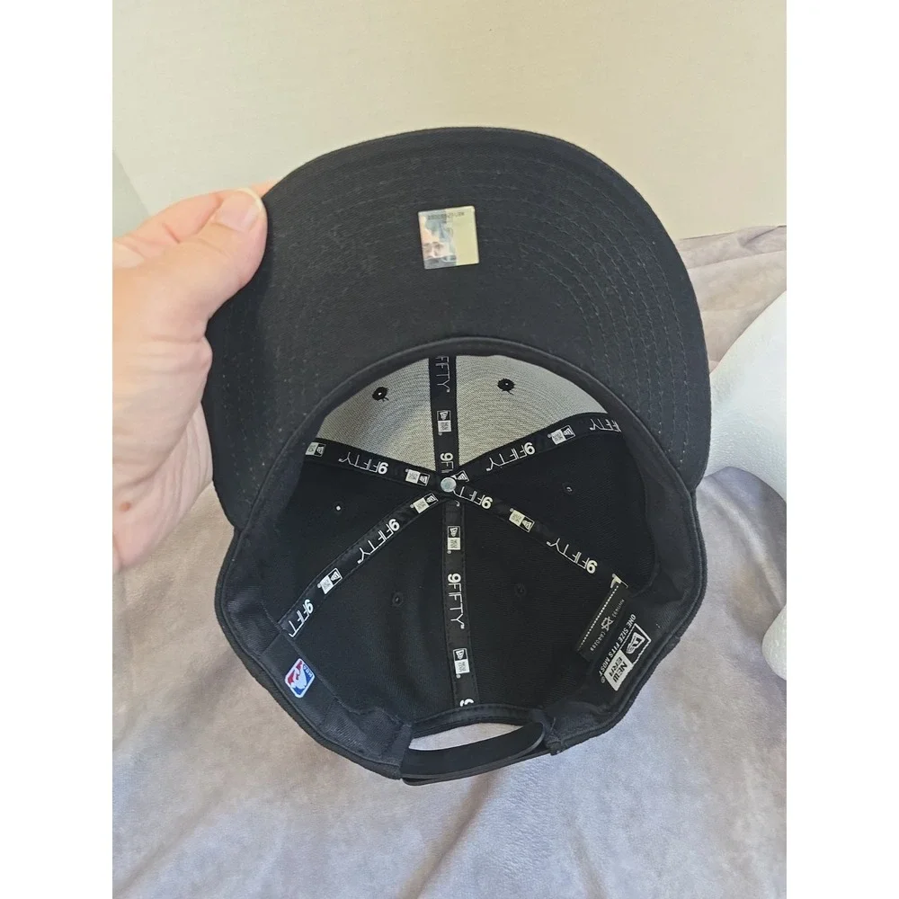Los Angeles Lakers New Era 9FIFTY Snapback Hat Black White NBA Logo Cap Mens OS